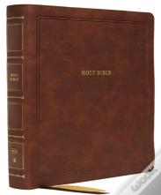 Nkjv, Reference Bible, Wide Margin Large Print, Leathersoft, Brown, Red Letter, Comfort Print