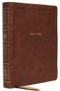 Nkjv, Reference Bible, Wide Margin Large Print, Leathersoft, Brown, Red Letter, Comfort Print - Preview
