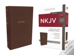 Capa do artigo Nkjv Single-Column Reference Bible Red Letter Edition (Brown)