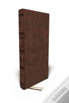 Nkjv, Single-Column Wide-Margin Reference Bible, Leathersoft, Brown, Red Letter, Thumb Indexed, Comfort Print