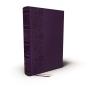 Nkjv, Single-Column Wide-Margin Reference Bible, Leathersoft, Purple, Red Letter, Thumb Indexed, Comfort Print - Preview