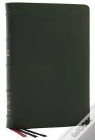 Nkjv, Thinline Reference Bible, Large Print, Premium Goatskin Leather, Green, Premier Collection, Red Letter, Comfort Print