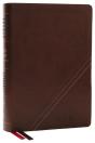 Nkjv, Word Study Reference Bible, Leathersoft, Brown, Red Letter, Thumb Indexed, Comfort Print - Preview