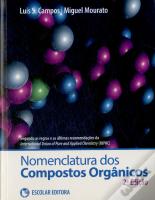 Nomenclatura dos Compostos Orgânicos