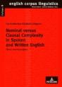Nominal Versus Clausal Complexity In Spoken And Written English - Preview