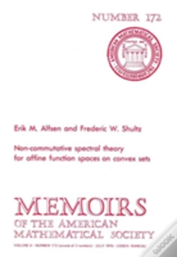 Capa do artigo Non-Commutative Spectral Theory For Affine Function Spaces On Convex Sets