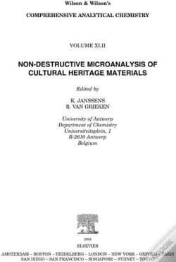 Capa do artigo Non-Destructive Micro Analysis Of Cultural Heritage Materials