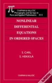 Nonlinear Differential Equations In Ordered Spaces