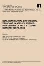 Nonlinear Partial Differential Equations In Applied Science - Preview