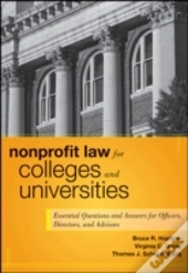 Nonprofit Law For Colleges And Universities