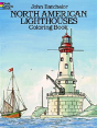 North American Lighthouses Coloring Book - Preview
