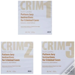 Capa do artigo North Carolina Pattern Jury Instructions For Criminal Cases, 2020 Edition