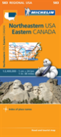Northeastern Usa, Eastern Canada - Michelin Regional Map 583 - Preview