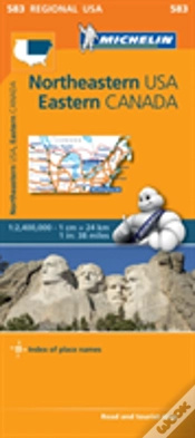 Capa do artigo Northeastern Usa, Eastern Canada - Michelin Regional Map 583