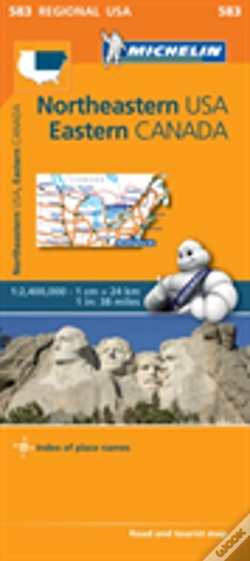 Capa do artigo Northeastern Usa, Eastern Canada - Michelin Regional Map 583