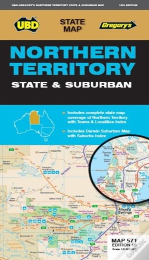 Northern Territory State & Suburban Map 571 15th Ed