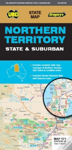 Capa do artigo Northern Territory State & Suburban Map 571 15th Ed