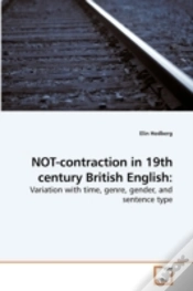 Capa do artigo Not-Contraction In 19th Century British