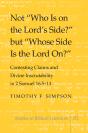 Not «Who Is On The Lord'S Side?» But «Whose Side Is The Lord On?» - Preview