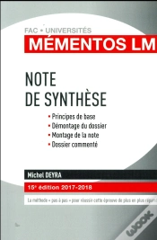 Capa do artigo Note De Synthèse (Édition 2017/2018)