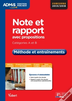 Capa do artigo Note De Synthèse ; Méthode Et Entraînements Catégories A Et B