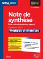 Note De Synthèse ; Méthode Et Exercices ; Catégories A Et B (3e Édition) - Preview