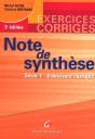 Note De Synthese ; Serie 1 ; 8 Dossiers Corriges ; 3e Edition - Preview