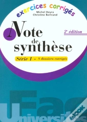 Note De Synthese T.1