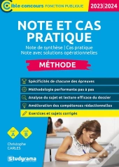 Note Et Cas Pratique : Méthode ; Catégories A Et B ; Note De Synthèse / Cas Pratique (Édition 2023/2024)
