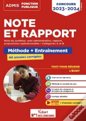 Capa do artigo Note Et Rapport - Methode Et Entrainement Intensif - 40 Annales Corrigees - Categories A Et B - Conc