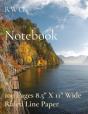 Notebook: 100 Pages 8.5  X 11  Wide Rule - Preview