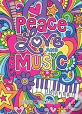 Notebook Doodles Peace Love And Music Guided Journal