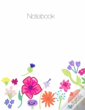 Capa do artigo Notebook, Large, 8.5 X 11, Ruled + Grid Notes, Floral Cover Theme