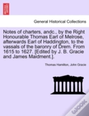 Capa do artigo Notes Of Charters, Andc., By The Right H