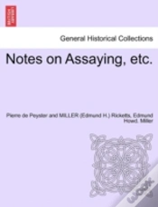Capa do artigo Notes On Assaying, Etc.