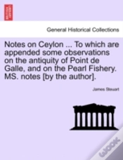 Capa do artigo Notes On Ceylon ... To Which Are Appende