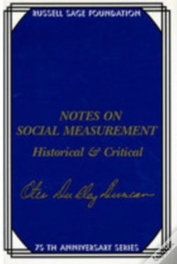Capa do artigo Notes On Social Measurement