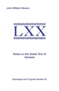 Notes On The Greek Text Of Genesis