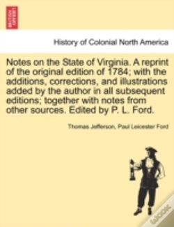 Capa do artigo Notes On The State Of Virginia. A Reprin