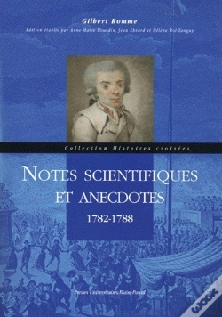 Capa do artigo Notes Scientifiques Et Anecdotes ; 1782-1788