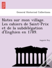 Capa do artigo Notes Sur Mon Village. Les Cahiers De Sa