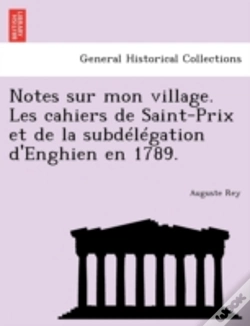 Capa do artigo Notes Sur Mon Village. Les Cahiers De Sa