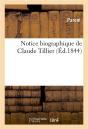 Notice Biographique De Claude Tillier - Preview