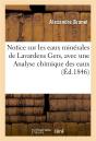 Notice Sur Les Eaux Minerales De Lavardens Gers, Avec Une Analyse Chimique Des Eaux - Preview