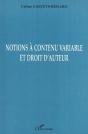 Notions À Contenu Variable Et Droit D'Auteur - Preview