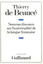 Nouveau Discours Sur L'Universalite De La Langue Francaise - Preview