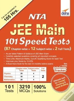 Capa do artigo Nta Jee Main 101 Speed Tests (87 Chapter-Wise + 12 Subject-Wise + 2 Full)