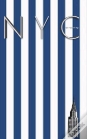 Nyc Chrysler Building Blue And White Stipe Grid Page Style  $Ir Michael Limited Edition