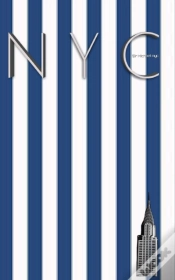 Capa do artigo Nyc Chrysler Building Blue And White Stipe Grid Page Style  $Ir Michael Limited Edition