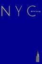 Nyc Chrysler Building  Bright Blue Classic Grid Page Notepad  $Ir Michael Limited Edition - Preview